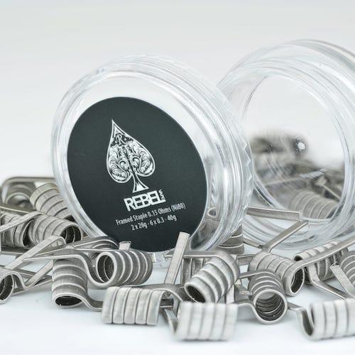 Rebel Coils 2 Pack - FRAMED STAPLE 0.15 Ohms (Handmade)