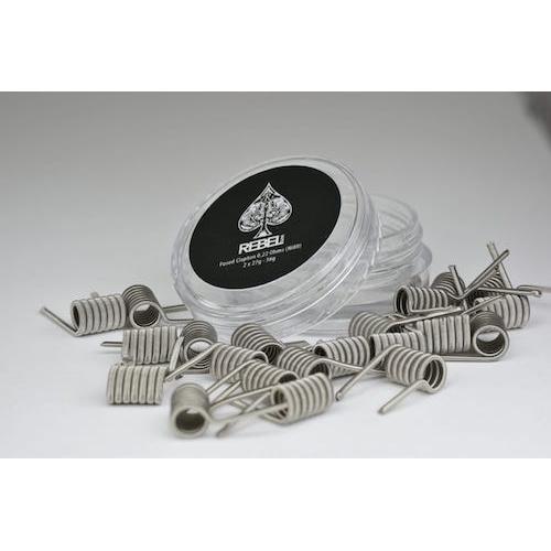 Rebel Coils 4 Pack - FUSED CLAPTONS 0.22 Ohms (Handmade)